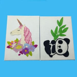 String & Glue Painting